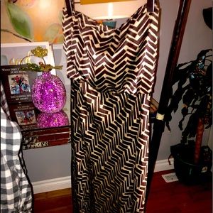 Beautiful elegant strapless dress